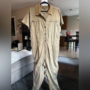 Free people kali oversized jumpsuit coverall Size small